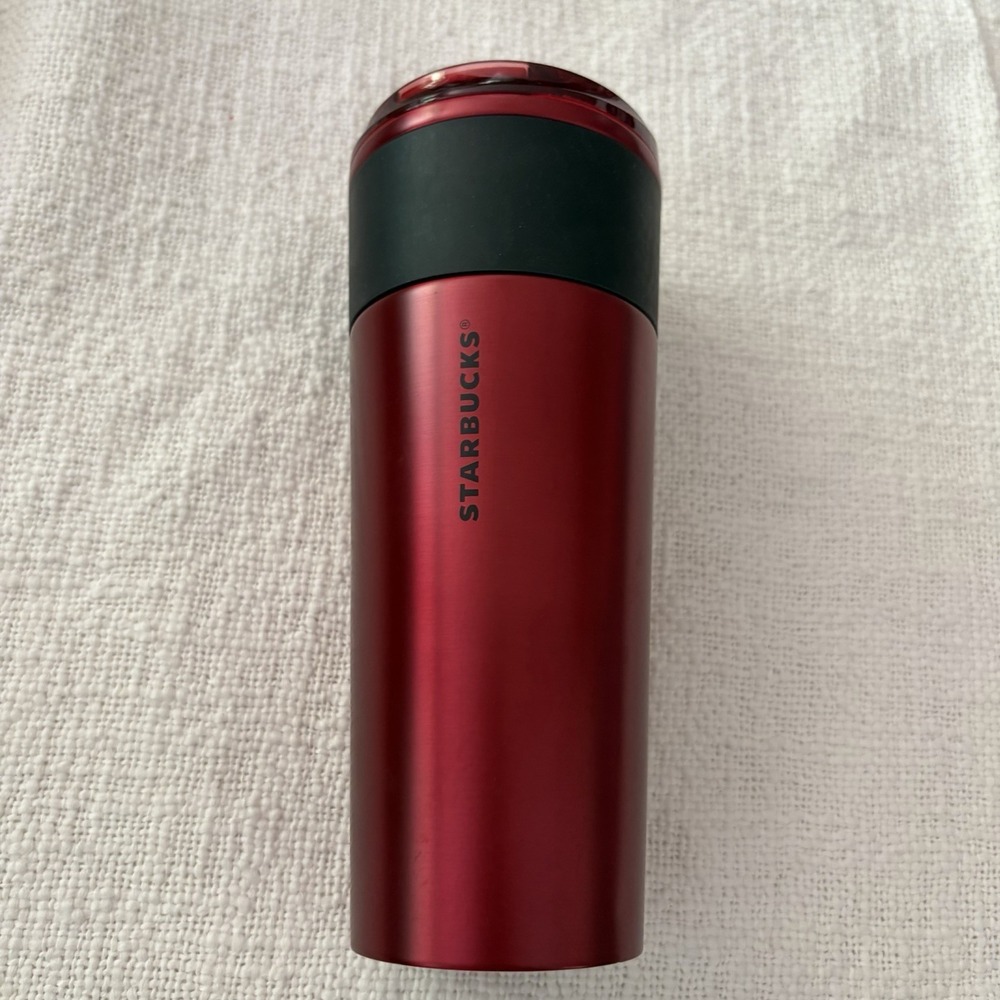 Starbucks Coffee Travel Mug Tumbler Red 16 Oz Stainless 2021 SKU‎ 011127040